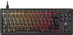 K70 Core Tkl Rgb Clavier De Jeu Mécanique Sans Clé¿Interrupteurs Linéaires Mlx Red V2 Pré-Lubrifiés¿Double Couche D'Atténuation Du Son¿Capuchons De Clé En Abs¿Azerty Fr¿Noir