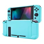 eXtremeRate PlayVital Coque de Protection pour Nintendo Switch Console Coque Grip Protection Manette pour Switch Joycon Housse de Protection pour Switch(Bleu Céleste)