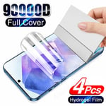 4Pcs Hydrogel Film För Samsung A55 A54 A15 A34 A35 A14 A24 5G Skärmskydd För Samsung A53 A52a5 S A13 A12 A33 A73 A51 A23 Film. A71 4 pieces