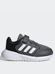 adidas Sportswear Infant Tensaur Run 3.0 Elasticated Trainers - Grey/white, Grey/White, Size 9 Younger