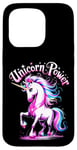 iPhone 15 Pro Cute Girl's Magical Unicorn Power Case