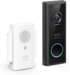 Eufy Security Video Doorbell C210 with Chime Wi-Fi Camera Doorbell Kit 1080p NEW