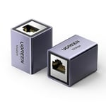 UGREEN Coupleur RJ45 Ethernet 10Gbps Raccord RJ45 Femelle vers Femelle LAN Rallonge Connecteur RJ45 Adaptateur Réseau Compatible avec Câble Ethernet Cat 8 Cat 7 Cat 6 Cat 5 Cat 5e (Lot de 2)