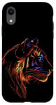 Coque pour iPhone XR Blue Eyes Tigers Lover T-shirt Illustration de Tigre