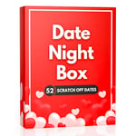 Date Night Box: 52 Fun & Adventurous Scratch-Off Date Night Ideas for Couples - Card Game for Husband, Wife, Boyfriend, Girlfriend - Romantic Gift for Birthday, Anniversary, Wedding