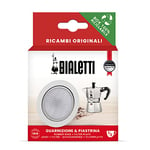 Bialetti Ricambi, includes 1 Gasket and 1 Plate, Compatible with Bialetti La Mokina and Moka 1 cup