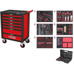 Verktygsvagn med verktyg KS Tools RACINGline BLACK/RED; 598 st.