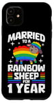 iPhone 11 1 Year Married Gay Lesbian LGBTQ 1st Wedding Anniversary Case