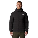 THE NORTH FACE Men's Belleview Stretch Down Hoodie Jacket, Tnf Black/Npf, L