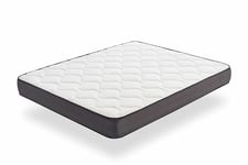 Moonia - Matelas Viscosoft 140 x 190 cm - Grand Lit - Matelas de Haute Durabilité - Matelas Anti-acariens - Modèle Nordic Flex