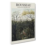 Big Box Art Rendezvous in The Forest Henri Rousseau Canvas Wall Art Framed Picture Print, 30 x 20 Inch (76 x 50 cm), Exhibition