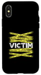 Coque pour iPhone X/XS Dîner Murder Myster Murder Mystery Victime