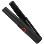 (Black)Mini Hair Straightener Negative Ion Home Flat Iron Curler Hair BLW