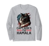 Cat Ladies for Kamala Harris Funny Cat Long Sleeve T-Shirt