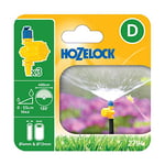 Hozelock - Asperseur Micro Irrigation Vari-Jets Réglables à 180° : Fine Aspersion à 180° sur 200 cm, Débit Réglable (0 à 55 L/HR), Installation Tuyau en Ligne Ø 13mm / Fin de Ligne Ø 4mm [2794P0000]