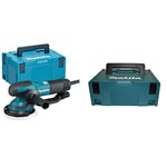 Makita BO6050J Ponceuse rotative excentrique 150 mm & COFFRET MAKITA DE TRANSPORT MAKPAC2 395x295x157 MM (coffret nu) - 821550-0