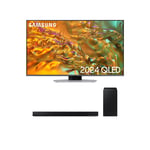 Samsung QE50Q80DATXXU 50 Inch QLED 4K Smart TV & HW-B650D 3.1ch Soundbar Bundle 2024