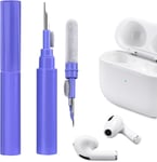 Kit Nettoyage pour AirPods 4 2024 AirPods Pro 2 AirPods 3 AirPods Pro AirPods 2 AirPods 1, 3 en 1 Kit de Nettoyage Multifonction pour écouteurs pour Apple AirPods iPhone Camera Keyboard-Bleu