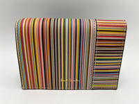 PAUL SMITH Signature Stripe swirl Tri-Fold Women's Leather Small PURSE