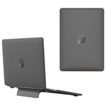 MacBook Pro 13" (2019/2018/2016) - Hårt skal fram och baksida med Kickstand - Svart