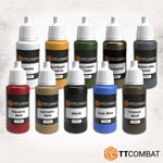 TTCombat Acrylic Paint Starter Paint Set - 10x 17ml Bottles