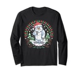 Vintage Yeti Christmas Abominable Snowman Holiday Adventure Long Sleeve T-Shirt