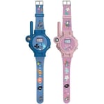 Montre digitale Stitch avec fonction talkie-walkie portee jusqu'a 200 m