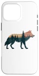 Coque pour iPhone 16 Pro Max Loup Randonnée Chasse Plein Air Camping Forêt Homme Femme Loup