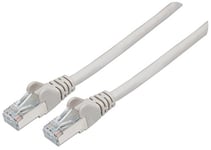 Intellinet Network Patch Cable, Cat7 Cable/Cat6A Plugs, 10m, Grey, Copper, S/FTP, LSOH / LSZH, PVC, RJ45, Gold Plated Contacts, Snagless, Booted, Polybag