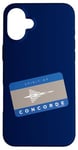 Coque pour iPhone 16 Plus Spirit Of Concorde Carte Supersonic Airliner