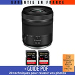 Canon RF 15-30mm F4.5-6.3 IS STM + 2 SanDisk 64GB Extreme PRO UHS-II SDXC 300 MB/s + Guide PDF '20 TECHNIQUES POUR RÉUSSIR VOS PHOTOS