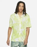 Air Jordan Flight Graphic Button Shirt Sz M Volt White New CZ4734 352