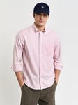 GANT Regular Fit Long Sleeve Oxford Shirt - Light Pink, Light Pink, Size Xl, Men