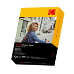 KODAK glanset fotopapir 230 g/m², 10x15 cm - 100 ark