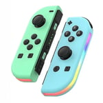 Trådlös handkontroll kompatibel med Nintendo Switch, Oled, Lite Gamepad Joystick (l/r) Ersättning med Rgb Höger - Green Blue