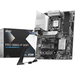 MSI Pro B860-P WiFi Carte mère, ATX - pour processeurs Intel Core Ultra (série 2), LGA 1851 - DRPS 12 Phases, Mémoire DDR5 (8600+MT/s OC), PCIe 5.0 x16 & 4.0 x16, M.2 Gen5, Wi-FI 7, 5G LAN