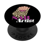 Nail Artist Prothésiste ongulaire Leopard Nail Tech Nail Studio PopSockets PopGrip Interchangeable