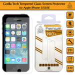 Gorilla Screen Protector for iPhone SE/5S/5C/5 Premium Tempered Glass LCD Guard