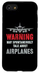 Coque pour iPhone SE (2020) / 7 / 8 Vintage Je pourrais parler spontanément d'avions Fly Model