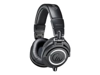 Audio-Technica ATH-M50X, Langallinen, 15 - 28000 Hz, Musiikki, 285 g, Kuulokkeet, Musta