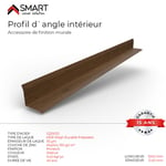 Bravo The Smart Solution - Profil d`angle intérieur Tôle de bardage H12 Coloris Walnut Printech L=1m - Walnut