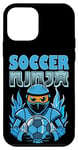 Coque pour iPhone 12 mini Funny Soccer Football Ninja Warrior Training Sports Player