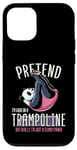 Coque pour iPhone 12/12 Pro Trampoline Gymnastique Panda Trampolining Gymnaste