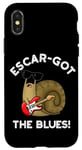 Coque pour iPhone X/XS Jeu de mots Funny Snail de Scar-got The Blues