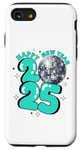 iPhone SE (2020) / 7 / 8 New Year 2025 Disco Ball Party NYE New Year Eve Retro Aqua Case