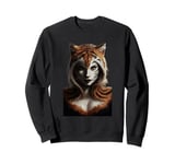 Fierce Jungle Tiger Spirit Fantasy Artwork Sweatshirt