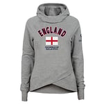 Official FIFA World Cup 2022 Snood Neck Hoodie , Girls, England, Age 12-13 Heather Grey
