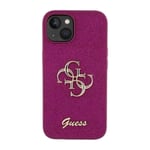 Guess Golden Logo Compatible with iPhone 13 Case - purple