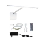 Paulmann 95577 LED Xana 420lm INCL. 1x5,5W gradable Éclairage du Tableau 2700 K Blanc Chaud Lampe Murale, Aluminium, 5.5 W, Alu brossé