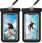 Waterproof Phone Pouch Case IPX8 Underwater Sleeve for Up to 7.0 Inch - 2 Pack B